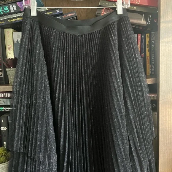 All Saints Veena Metallic Tulle Skirt - Picture 6 of 10